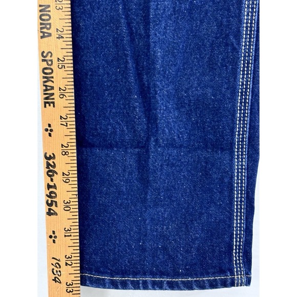 Vintage 1980s Lee Riders Made In USA High Rise Straight Leg Denim Jeans 26x33 - Picture 4 of 10